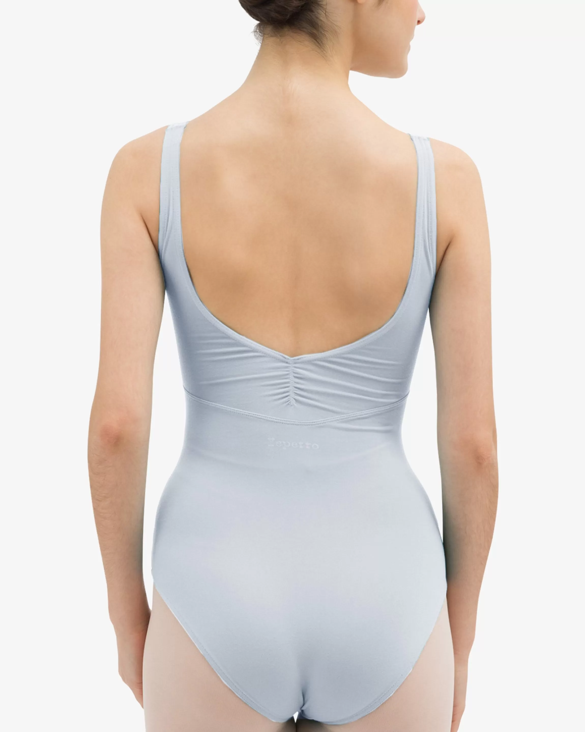 New GATHERED FRONT AND BACK LEOTARD NECKLINE Women Leotards & Tunics