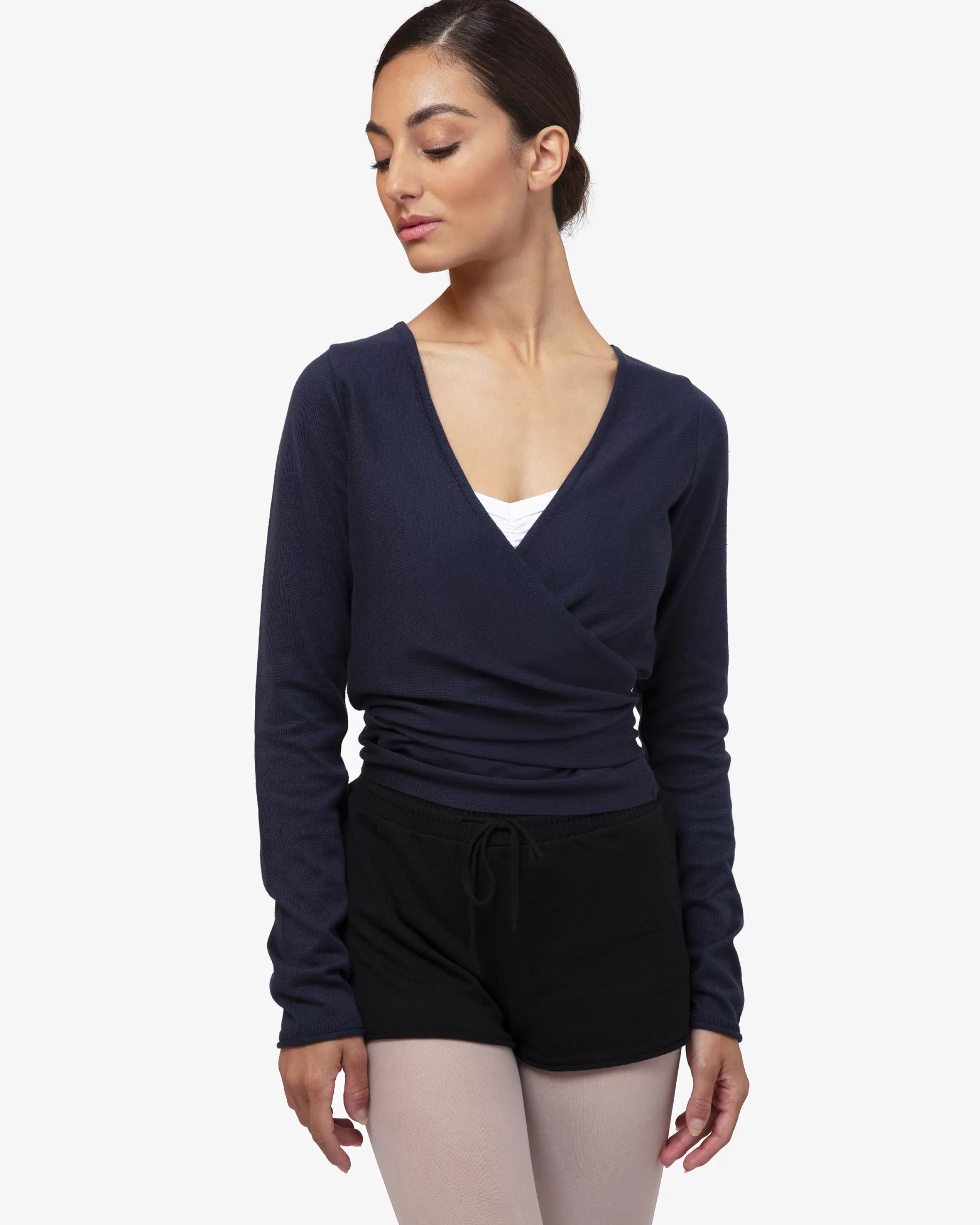 Online KNITTED WRAP-OVER Women Warm-up