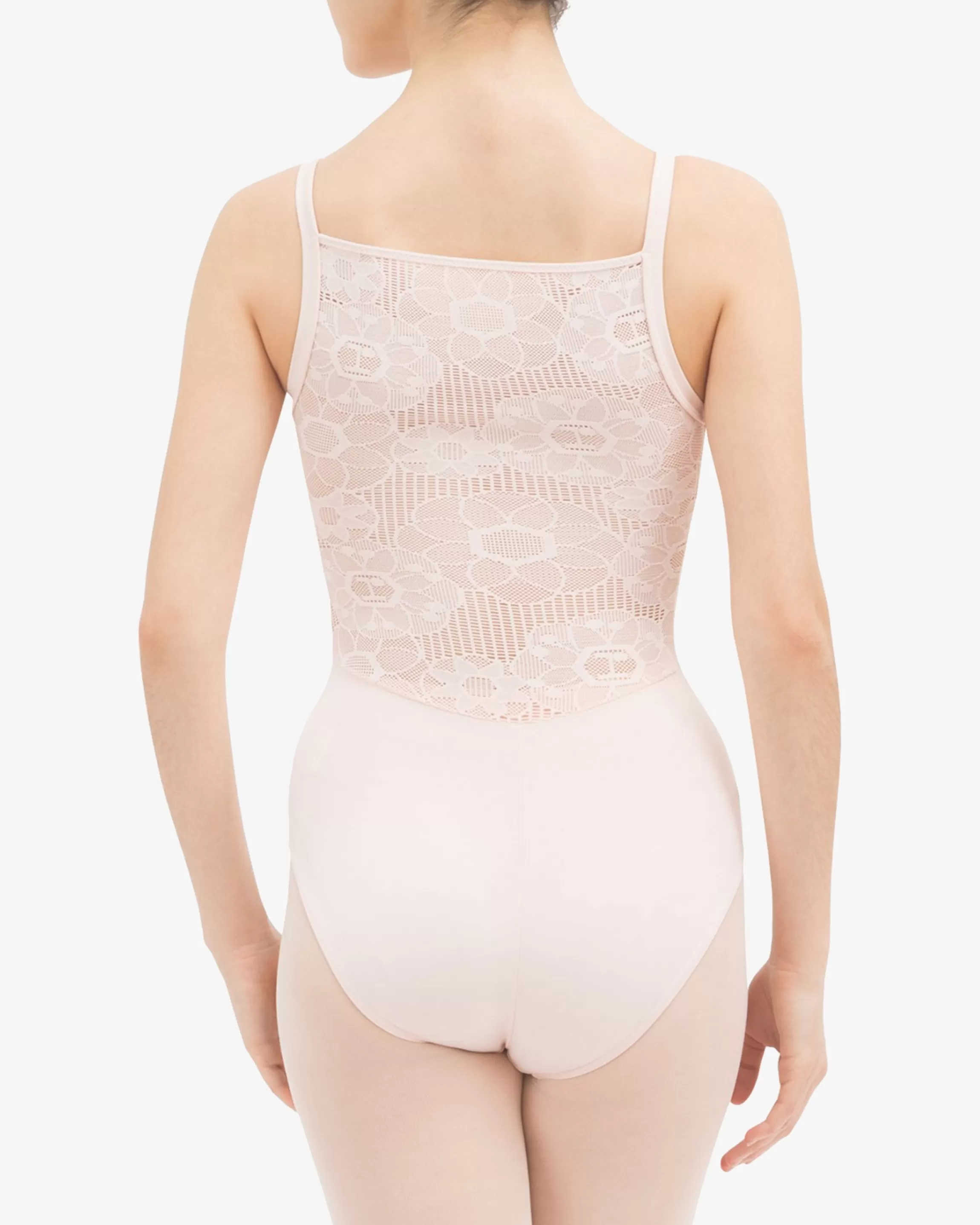 Cheap LEOTARD WITH ROSETTE LACE IN THE BACK Women Leotards & Tunics