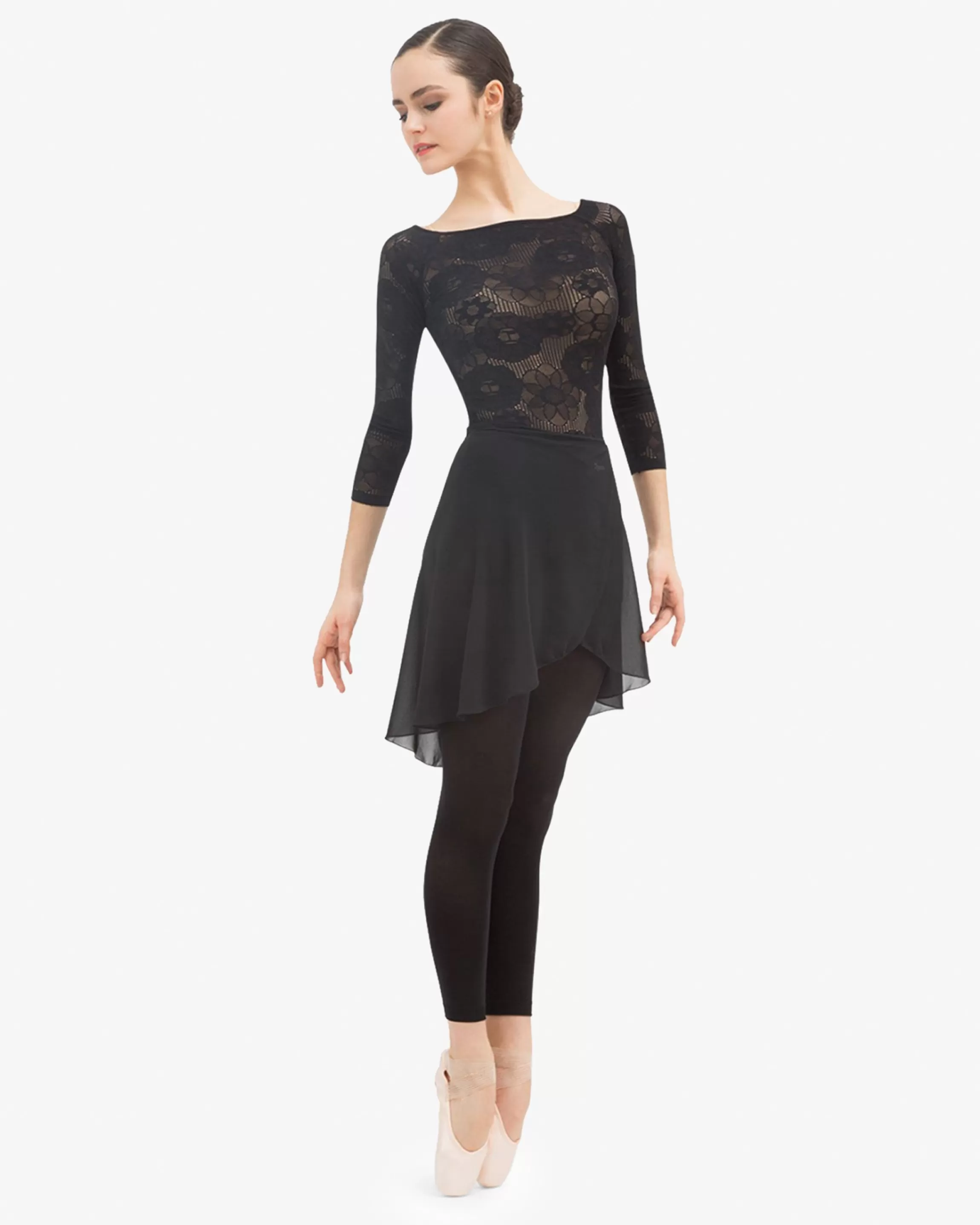 Cheap LONG SLEEVES TOP IN ROSETTE LACE Women Jazz & Modern Dance | Made in France