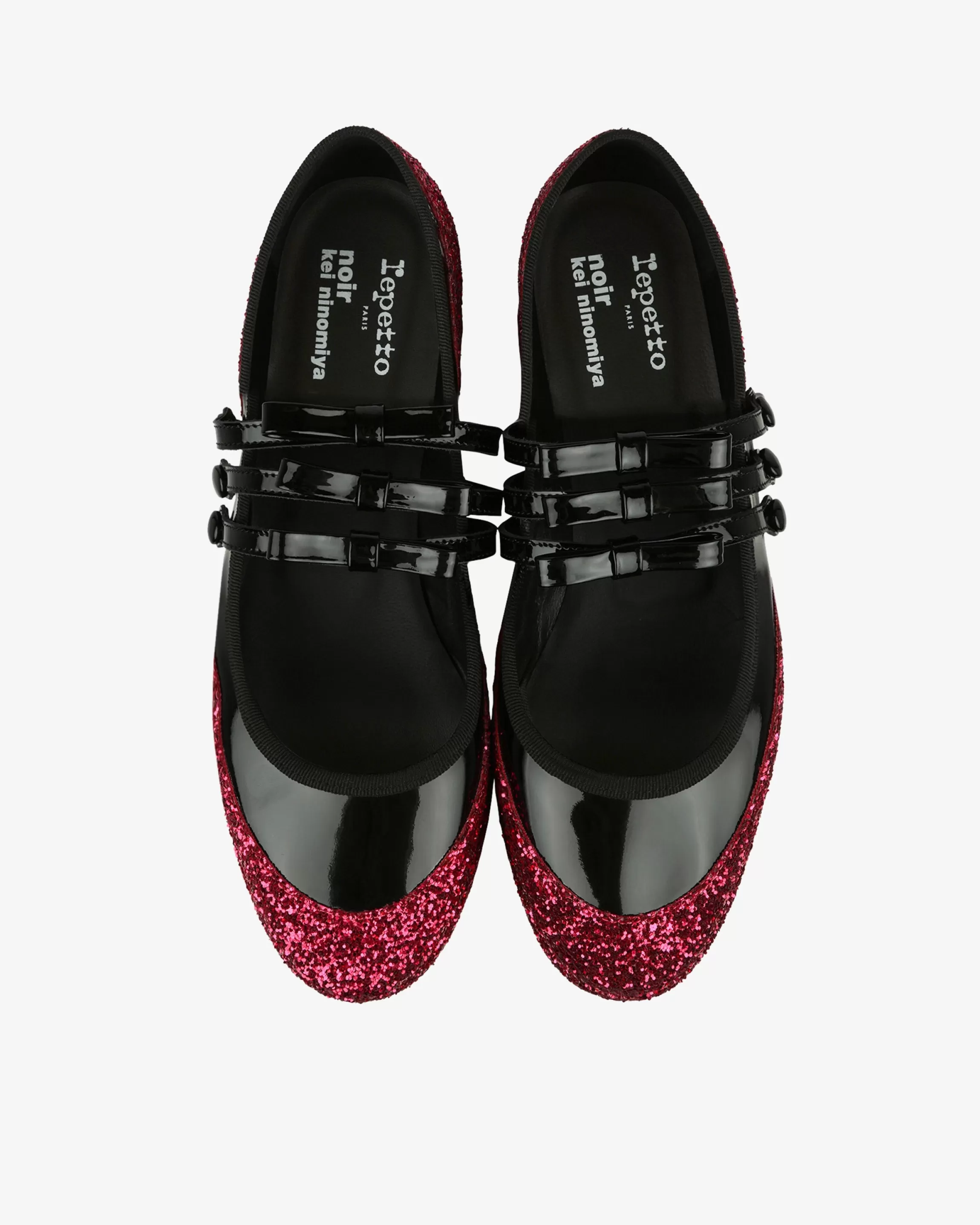 Shop X NOIR KEI NINOMIYA - GLITTER PLATFORM MARY JANES Women Plateform shoes | Mary Janes